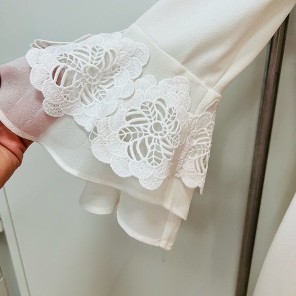 NWT Calvin Klein White Polyester/Spandex Retail $139 Size 4 - Picture 10 of 16